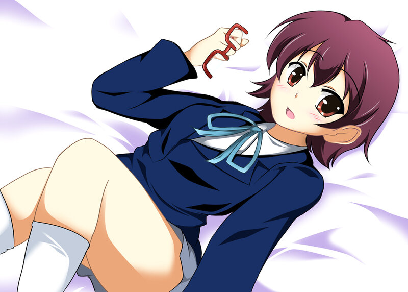 anime girl in school uniform