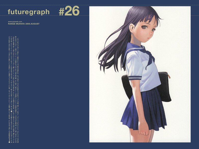 anime girl in school uniform