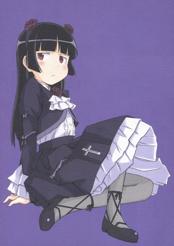 anime girl in school uniform
