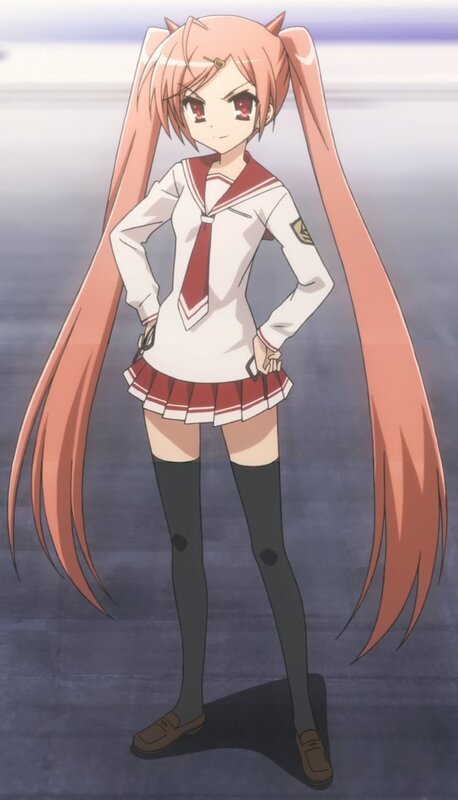 anime girl in school uniform