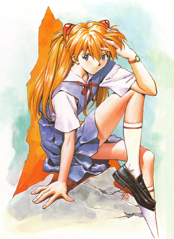 anime girl in school uniform
