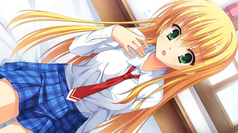 anime girl in school uniform