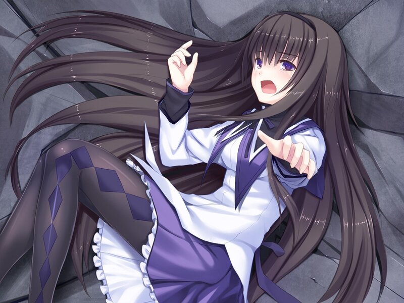 anime girl in school uniform