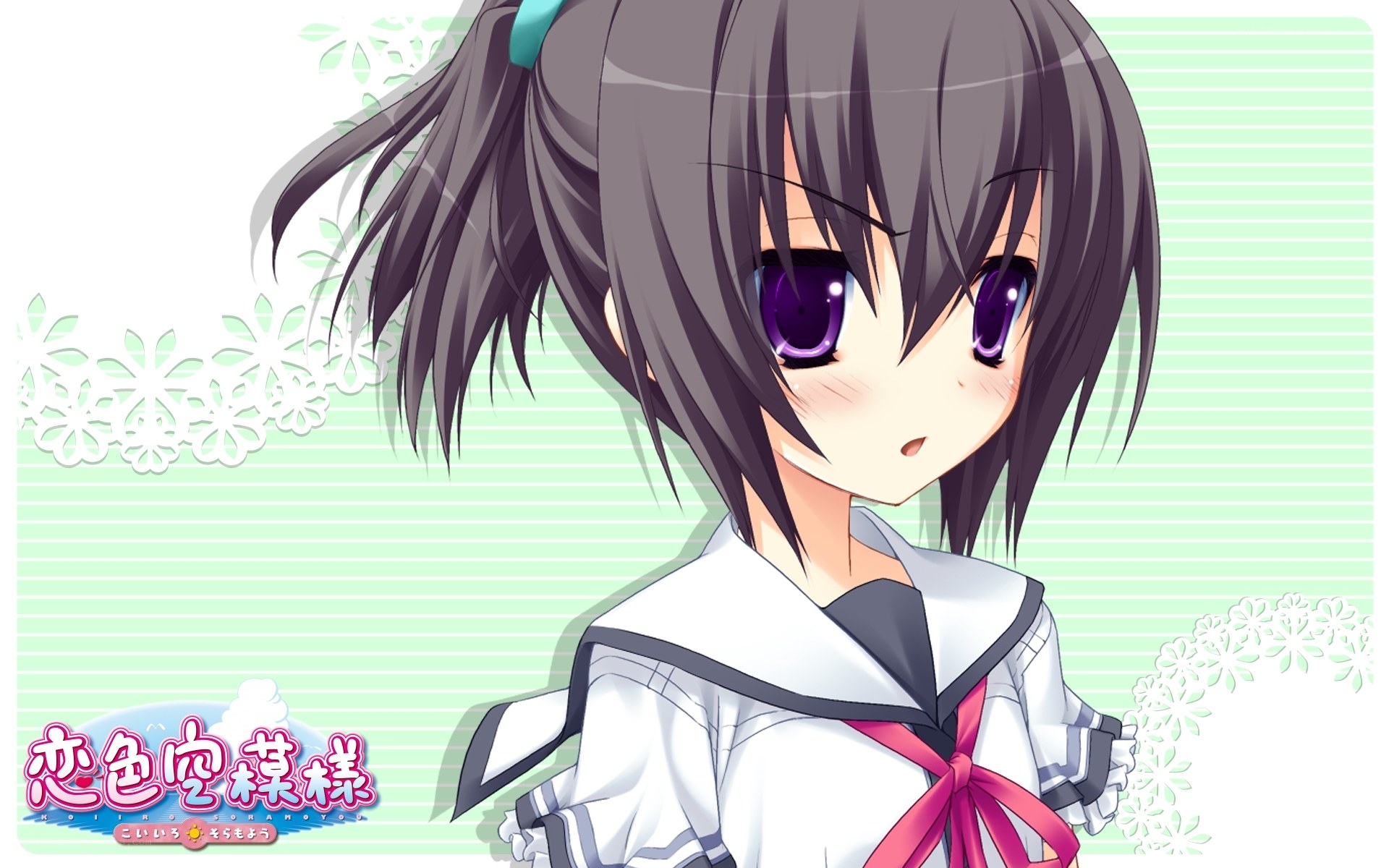 anime girl in school uniform