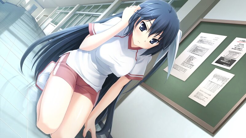 anime girl in school uniform