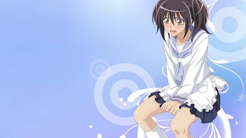 anime girl in school uniform