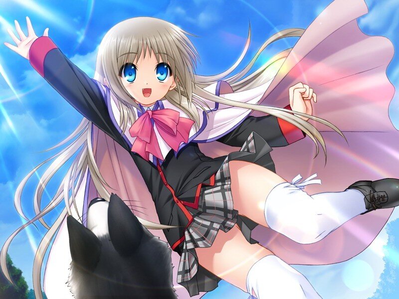 anime girl in school uniform