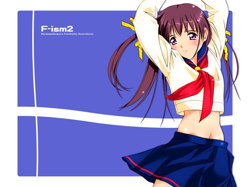 anime girl in school uniform
