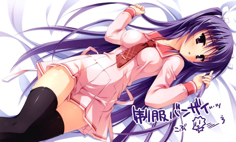 anime girl in school uniform