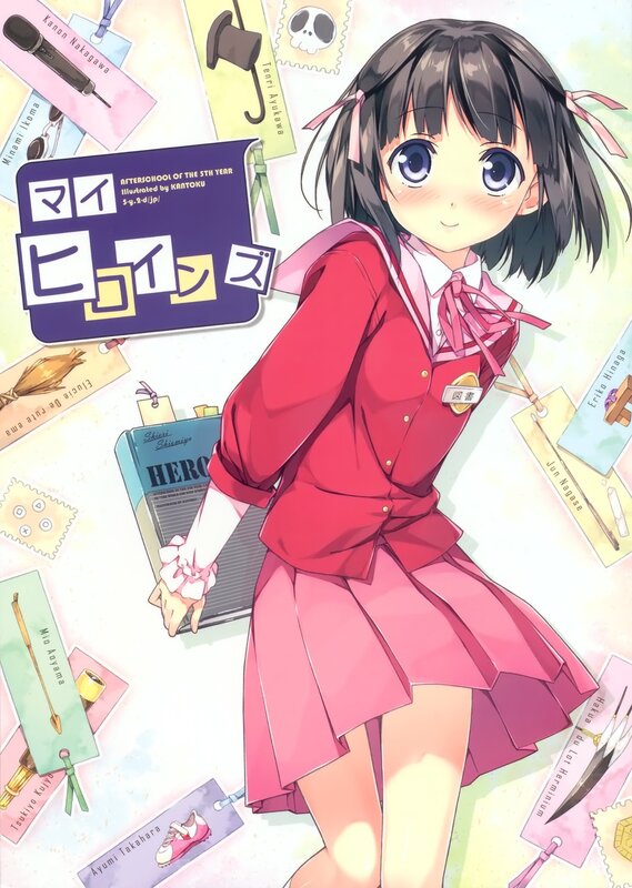 Anime girl in school uniform