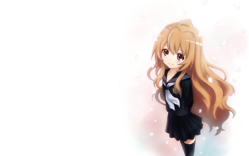 anime girl in school uniform