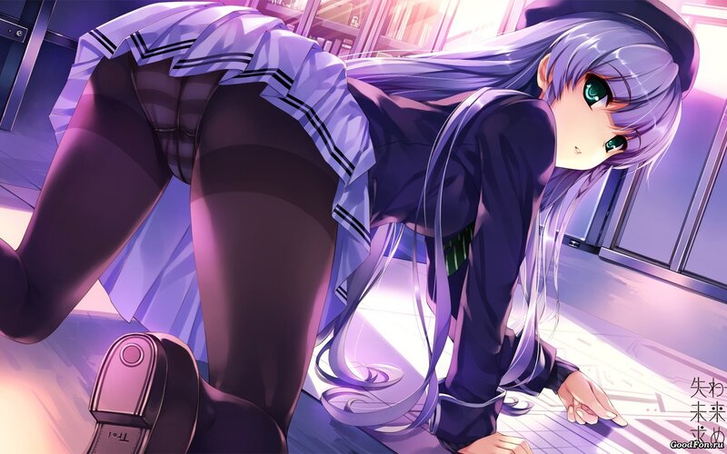 anime girl in school uniform