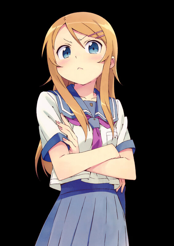 anime girl in school uniform
