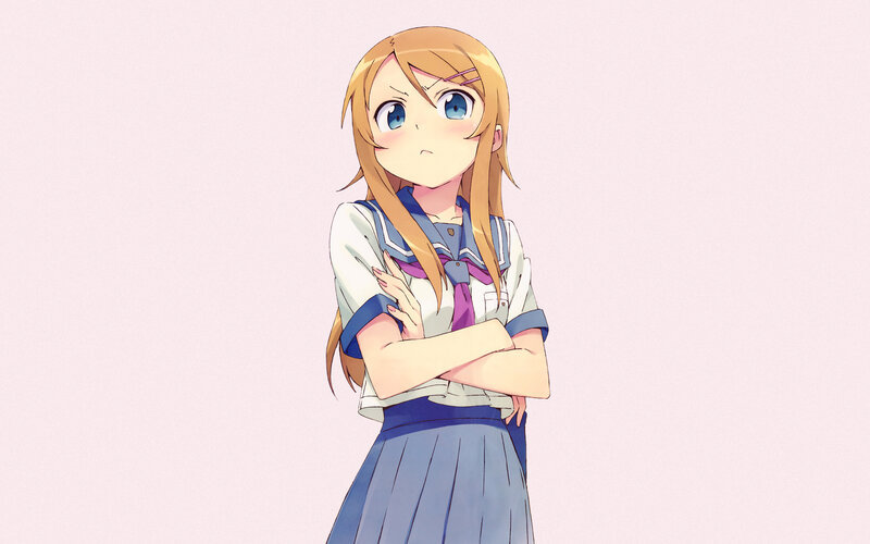 anime girl in school uniform