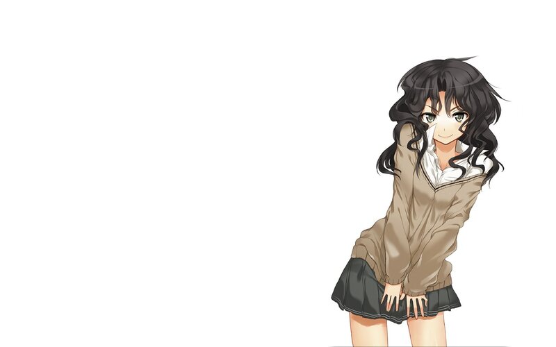 anime girl in school uniform