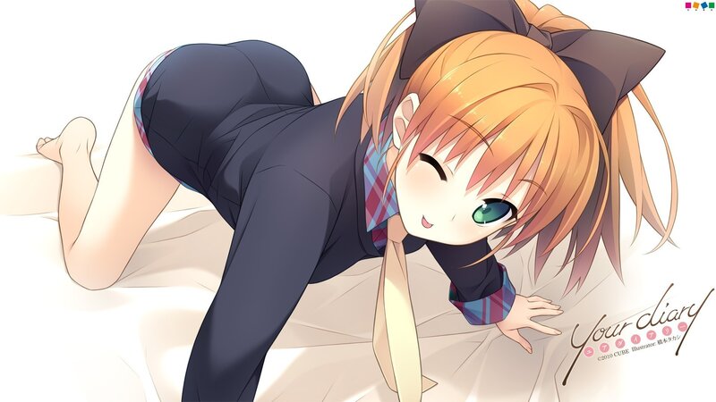 anime girl in school uniform