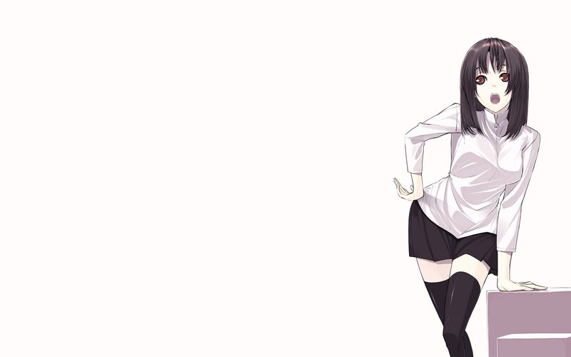 anime girl in school uniform
