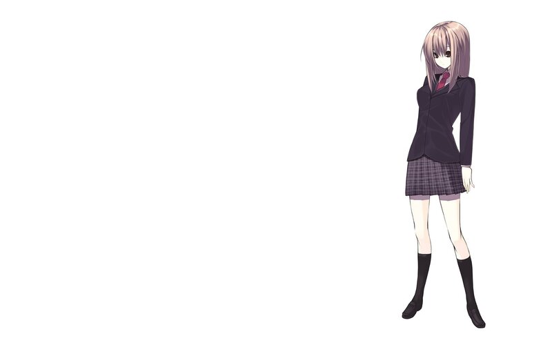 anime girl in school uniform