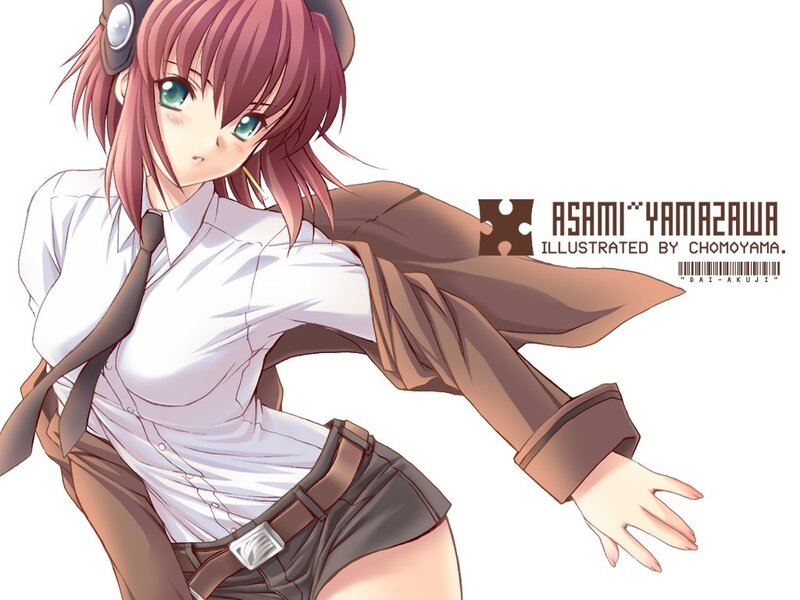 Anime girl in school uniform