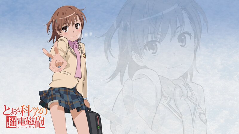 Anime girl in school uniform