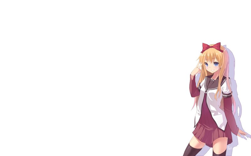 anime girl in school uniform