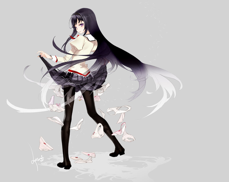 anime girl in school uniform
