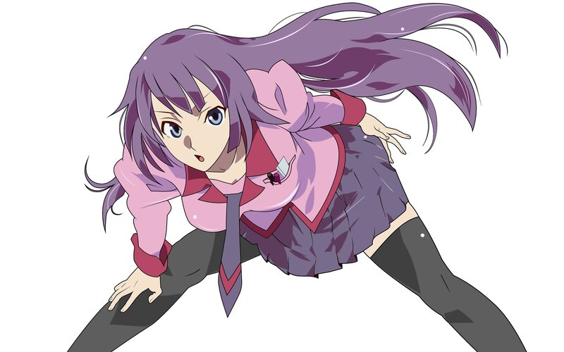 anime girl in school uniform