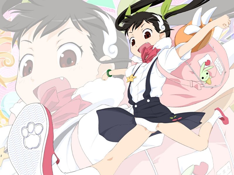 Anime girl in school uniform