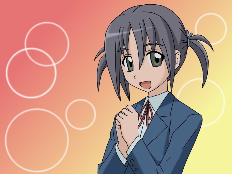 anime girl in school uniform