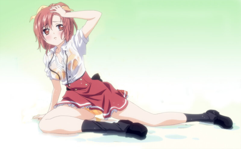 anime girl in school uniform
