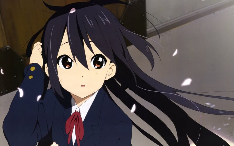 anime girl in school uniform