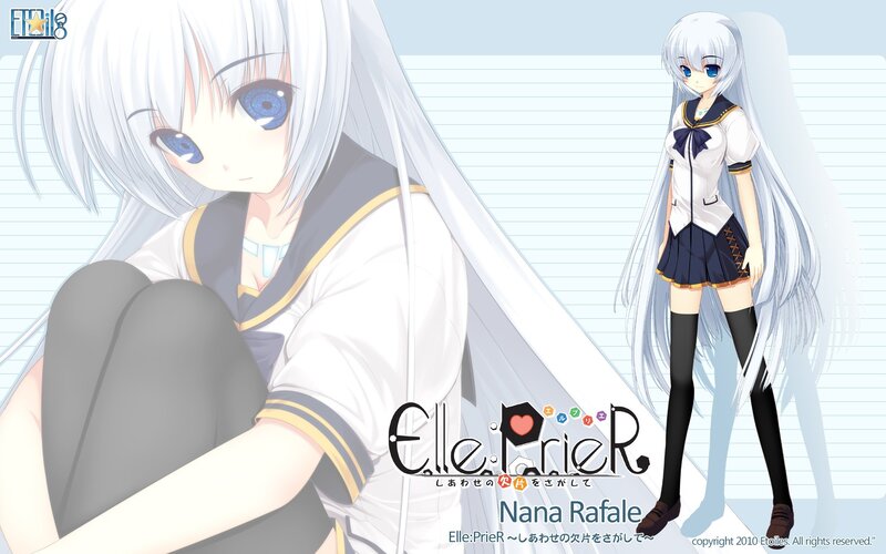 Anime girl in school uniform
