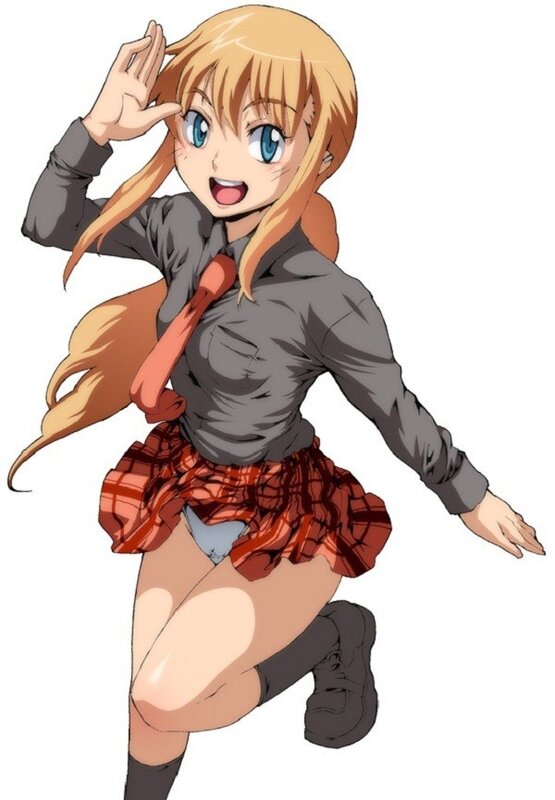 anime girl in school uniform