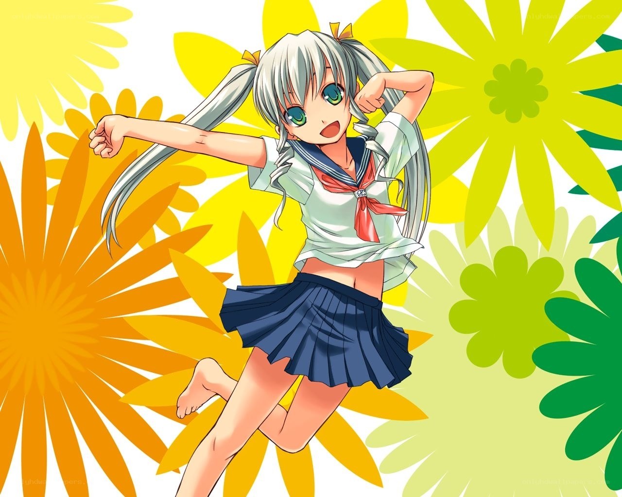 anime girl in school uniform