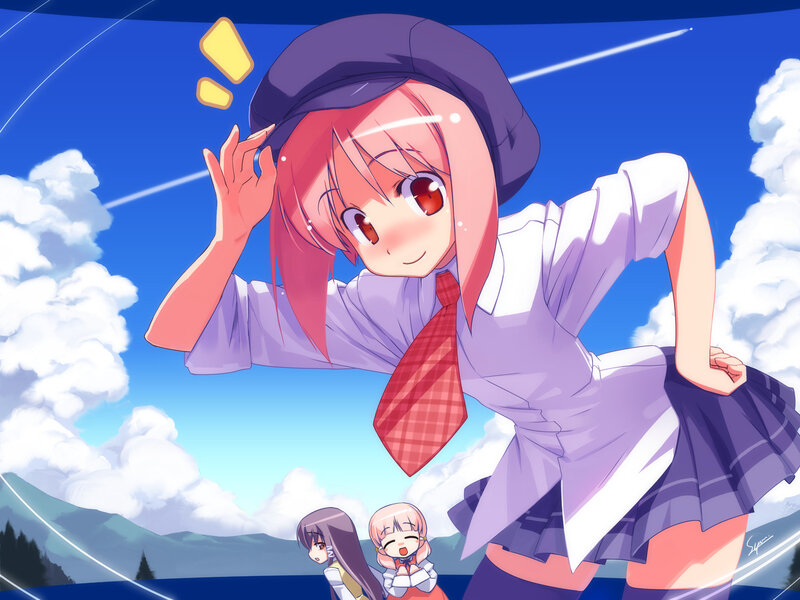 anime girl in school uniform