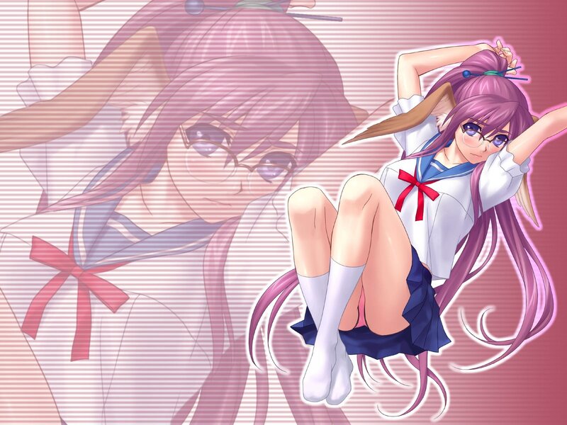 anime girl in school uniform