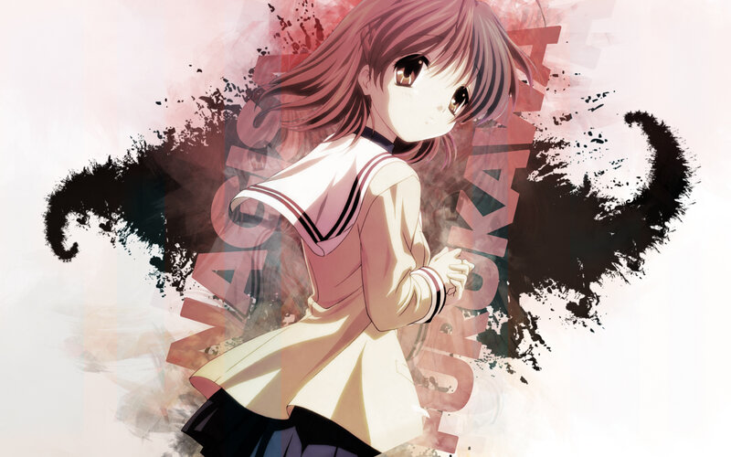 anime girl in school uniform