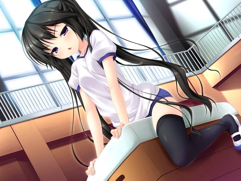 anime girl in school uniform