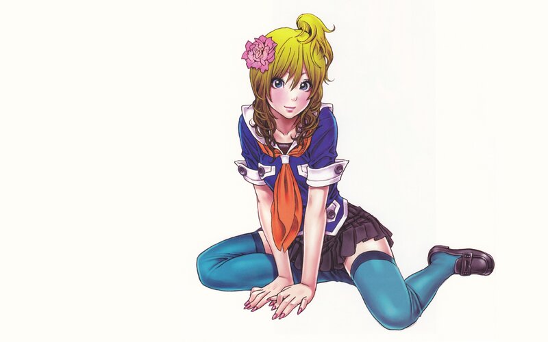anime girl in school uniform