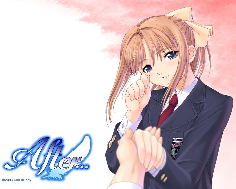anime girl in school uniform