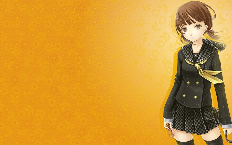 anime girl in school uniform