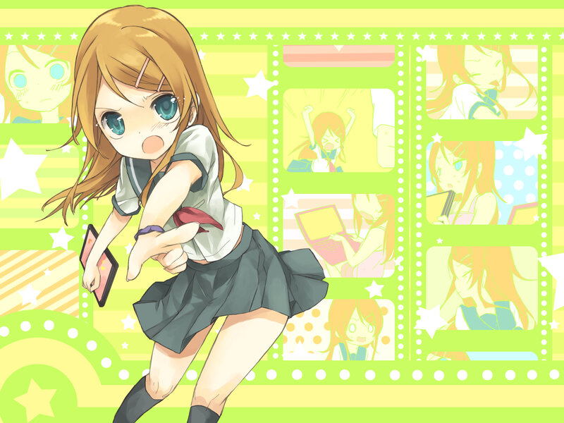 anime girl in school uniform