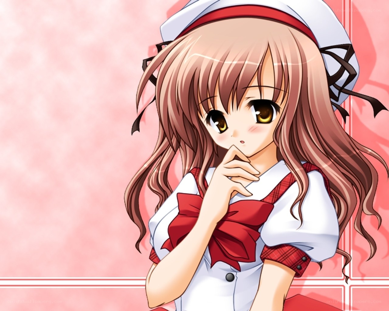 anime girl in school uniform