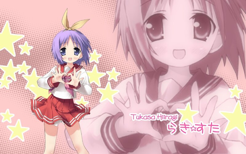 Anime girl in school uniform