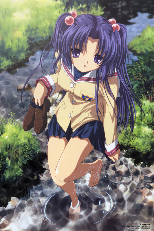anime girl in school uniform