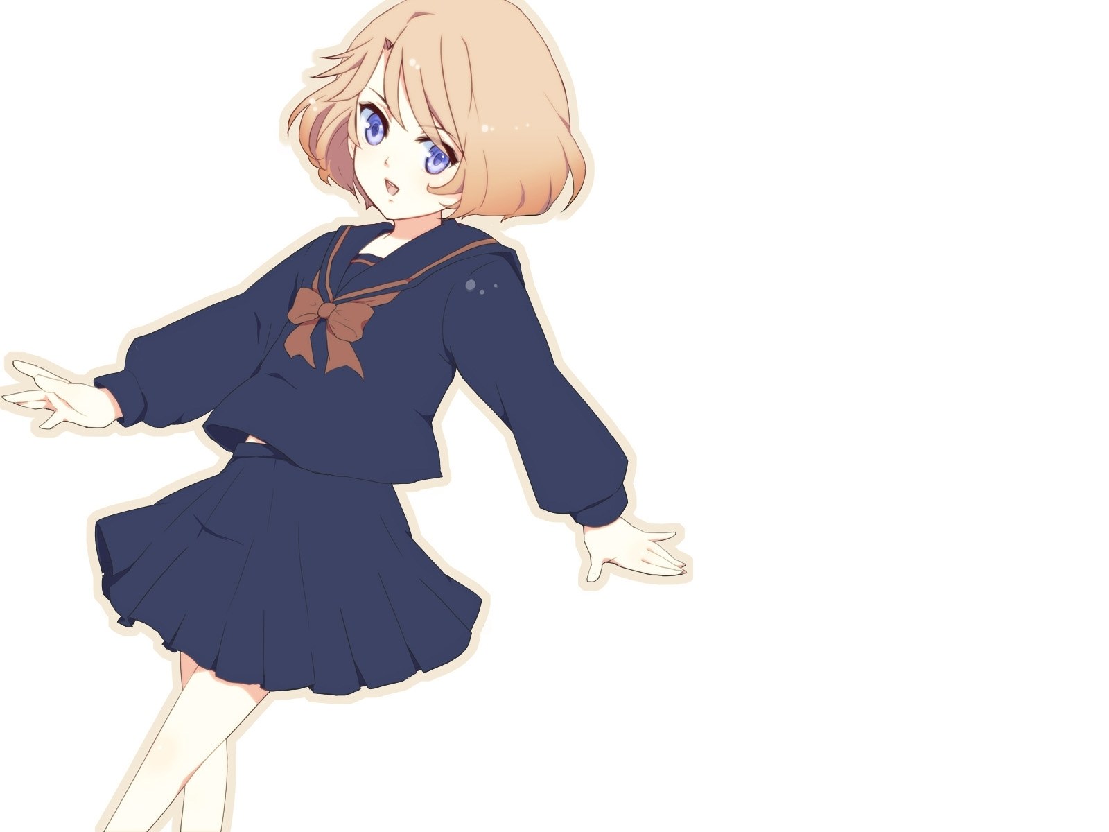 anime girl in school uniform