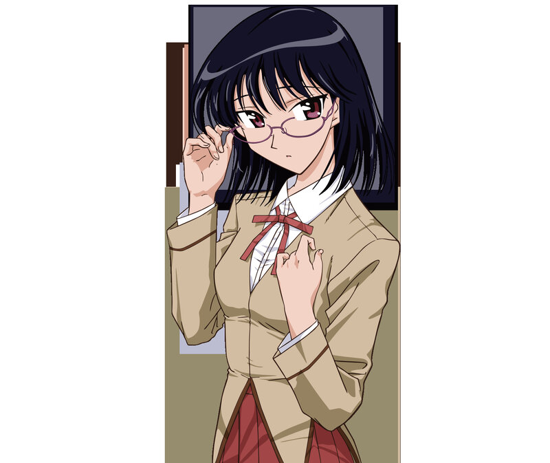 anime girl in school uniform