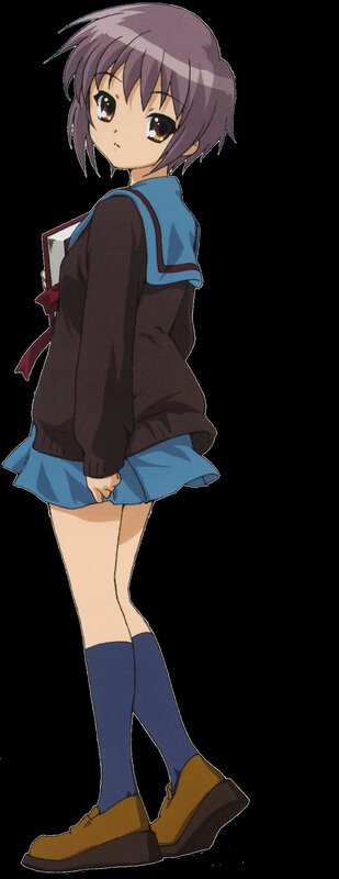 anime girl in school uniform