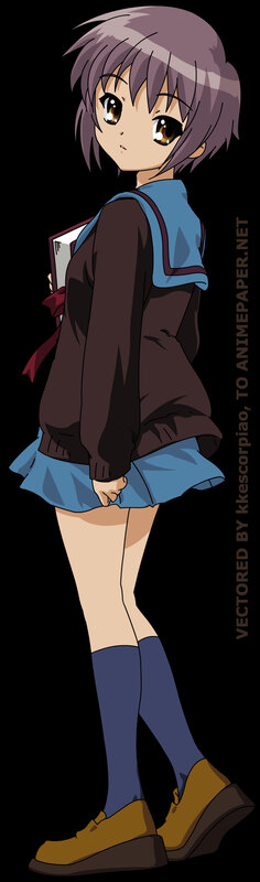 anime girl in school uniform