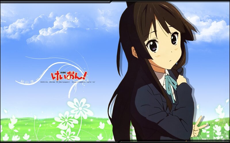 Anime girl in school uniform